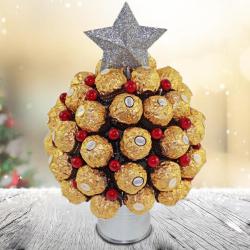 Amazing Ferrero Rocher Christmas Bouquet to Hariyana