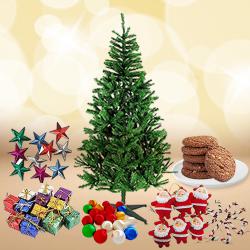 Superb Xmas Decor Accessories with Cookies n Bracelet to Cooch Behar
