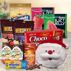 Fabulous Festive Greetings Chocolate Gift Basket to Palai