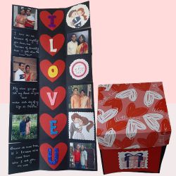 Dazzling Love Infinity Personalized Explosion Card to Chittaurgarh