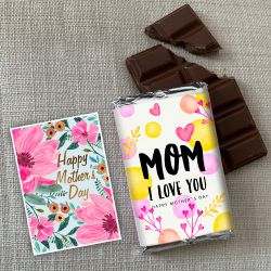 Delicious Nestle Kitkat Personalized Photo Chocolate with Card for Mom to India
