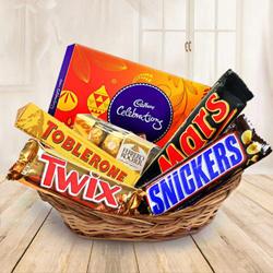 Tasty assorted chocolates gift hamper to Cooch Behar