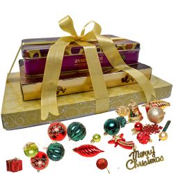 Finest Chocolate Tower Gift with Christmas Decor to Palai