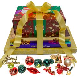 Irresistible Gift of Chocolate Tower N X-Mas Decoration to Cooch Behar