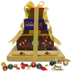 Christmas Special Chocolate N Gourmet Tower Combo to Kanjikode