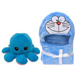 Cute Bath Towel N Octopus Stuffed Toy Combo to Punalur
