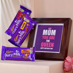 Mom Special Chocolaty Treat with Photo Frame to Ambattur