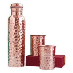 Healthy Hammered Copper Bottle Gift to Lakshadweep