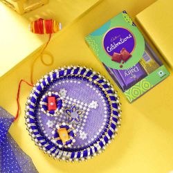 Joyful Bhaidooj Chocolaty Blessings Thali Set to Mavelikara