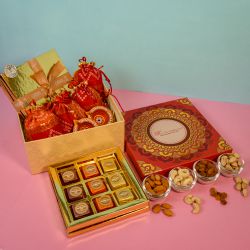 Diwali Gift Fudge And Silver Plated Coin to Kanyakumari
