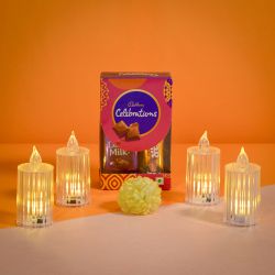 Dazzling Chocolate N Lights Hamper for Diwali to Kanjikode