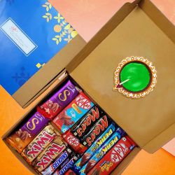 Diwali Hamper  Delicious Chocolates And Diya to Kanyakumari
