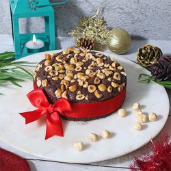 Delicious Hazelnut N Nutella Chocolate Cake to Cooch Behar