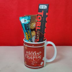 Festive Mug  N  Chocolates Indulgence to Palai