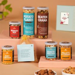 Taste of Love  Mothers Day Premium Snack N Grow DIY Kit to Rourkela