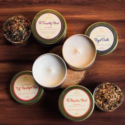 Deluxe Tea N Soy Wax Candle Combo Set to Kanjikode