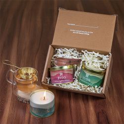 Serene Tea  N  Candle Gift Set to Alappuzha