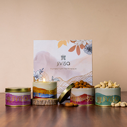 Scented Soy Wax Candle N Nuts Combo to India