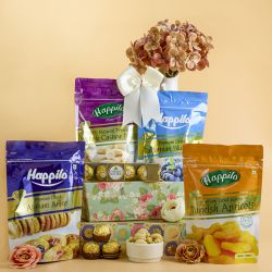 Exquisite Dried Fruit N Chocolate Treat Hamper to India