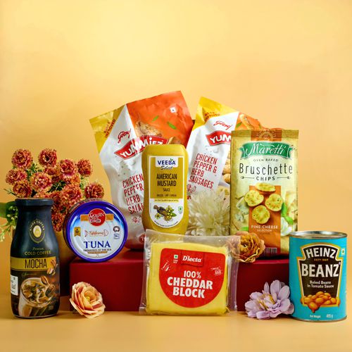 Premium Snacks N Savory Essentials Basket to Tirur