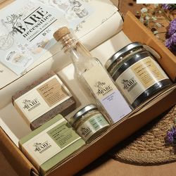 Premium Coffee N Lavender Bath Gift Set to India
