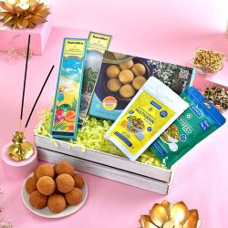 Besan Laddoo  N  Aromatics Diwali Hamper to Irinjalakuda