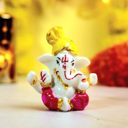 Auspicious Mukut Ganesh Idol