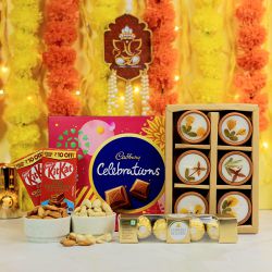 Terracotta Candle  N  Sweet Treats Combo to Irinjalakuda