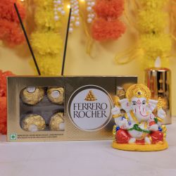 Marble Ganesha N Ferrero Rocher Duo