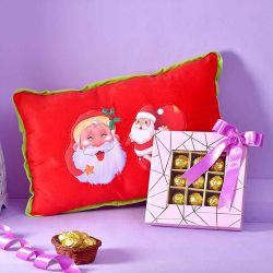 Festive Santa Pillow  N  Sweet Treats Set