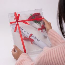 Timeless Roses N Custom Newspaper Gift