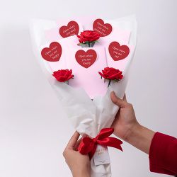 Letters N Roses Gift Box