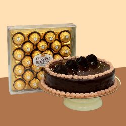 Enchanting Combo of Ferrero Rocher N Chocolate Cake to Muvattupuzha