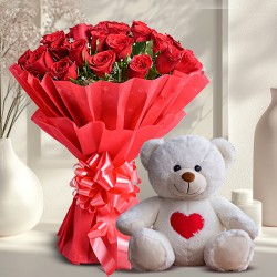 Adorable Teddies  N  Roses Delight