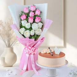 Roses  N  Cake Womens Day Combo