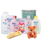 Marvelous Johnson Baby Care Gift Combo with Teddy to Kanjikode