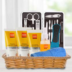 Gorgeous VLCC Foot Care Products in Basket to Uthagamandalam