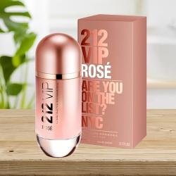 Remarkable Present of Carolina Herrera 212 VIP Rose Eau De Perfume for Ladies to Irinjalakuda