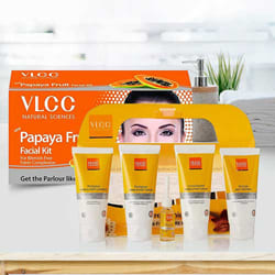 Attractive Pedicure and Manicure Kit with Papaya Fruit Facial Kit from VLCC to Punalur