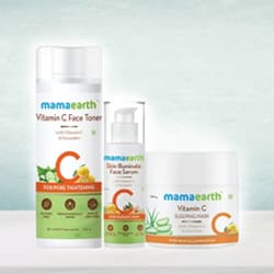 Glow with Mama Earth Night Regime Skin Care Combo to India