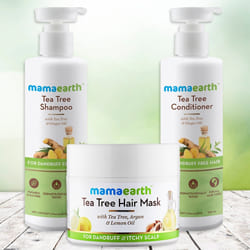 Glow with Mamaearth Tea Tree Anti Hair Freez Spa Kit to Irinjalakuda