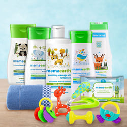 Comforting New Born Baby Care Hamper from Mamaearth to Tirur
