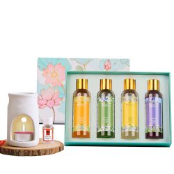 Exotic Shower Gel Gift Hamper with Amber-Rose Vaporizer to Nagercoil