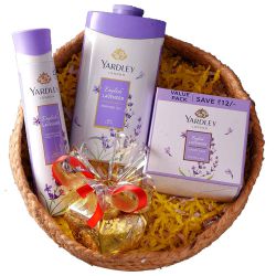 Yardley London English Lavender Set with Homemade Toffee to Hariyana
