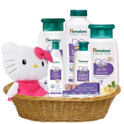 Fabulous Himalaya Baby Skin Care Hamper N Kitty Soft Toy to Nagercoil