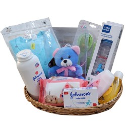 Exclusive Baby Care Gifts Basket Arrangement to Karunagapally