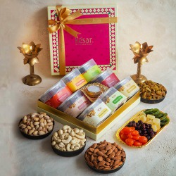 Wonderful Box of Premium Dry Fruits from Kesar to Irinjalakuda