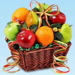 Delicious Seasonal Fruits Basket to Punalur