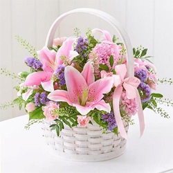 Gorgeous arrangement of fresh Lilies to Cooch Behar