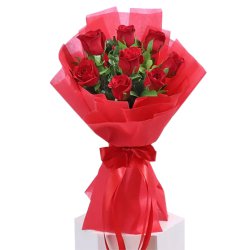 Aromatic Red Roses Bouquet to Kanjikode